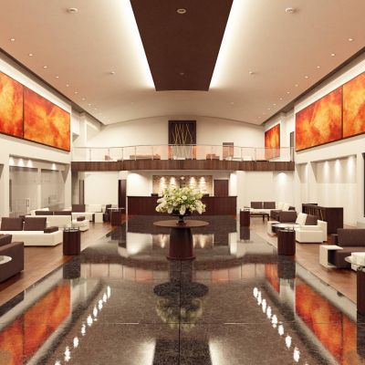 现代酒店大堂大厅