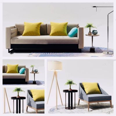 现代休闲椅组合