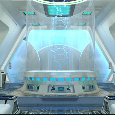 现代未来科幻实验室室内场景