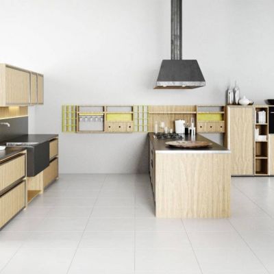 现代室内厨房橱柜家具