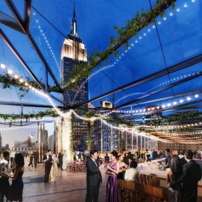 现代露天屋顶酒吧