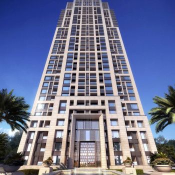 现代地产小区高层住宅