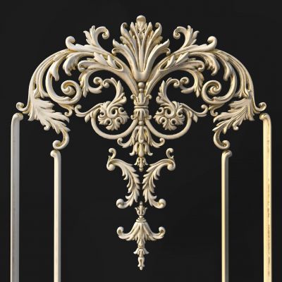 现代雕花花纹 3D模型