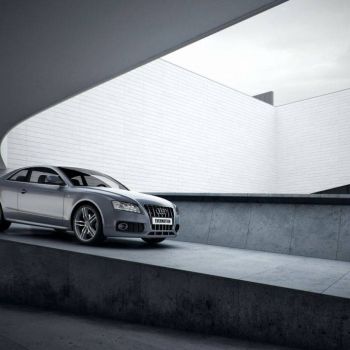 现代奥迪室内汽车场景渲染