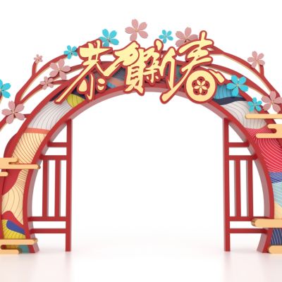 春节门头，美陈