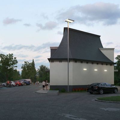 现代国外超市购物中心