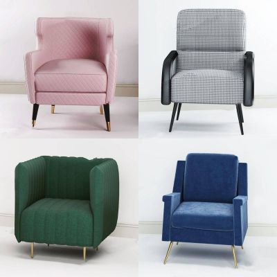 现代单人沙发组合