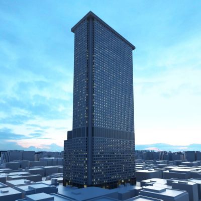 现代高层办公建筑