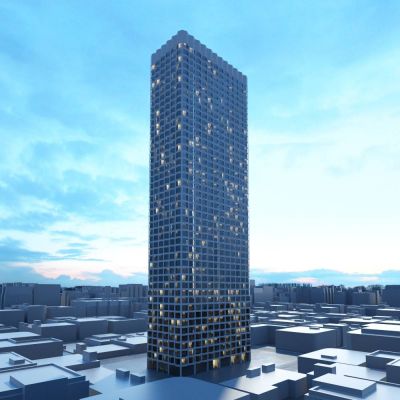 现代高层办公建筑