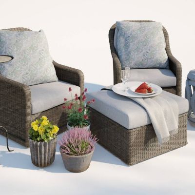 现代休闲单人沙发