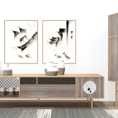 装饰柜电视柜组合