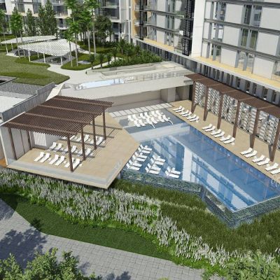 现代地产小区景观