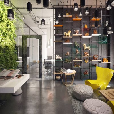 现代工作室门厅