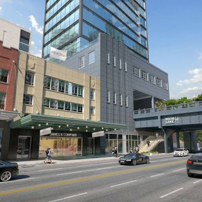 现代国外沿街商业