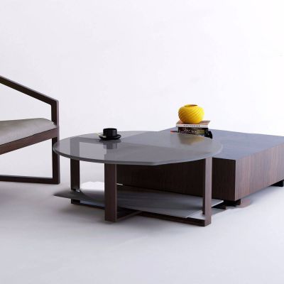 现代茶几单椅组合