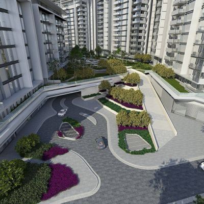 现代小区入口景观