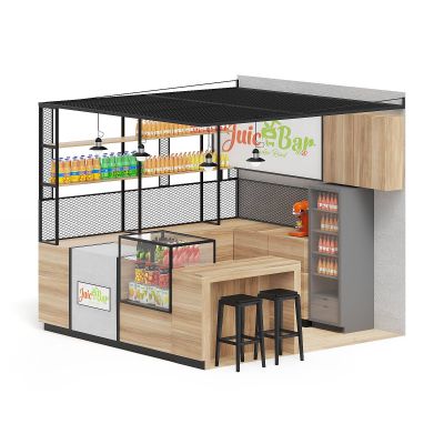 现代售货亭摊位3D模型