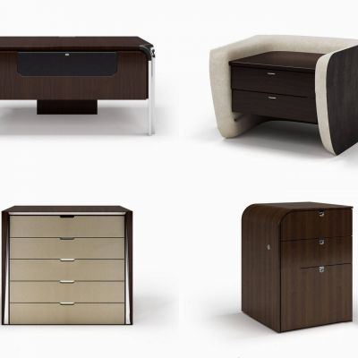 现代床头柜组合