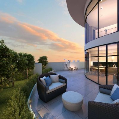 现代住宅阳台景观