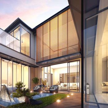 中式别墅中庭景观