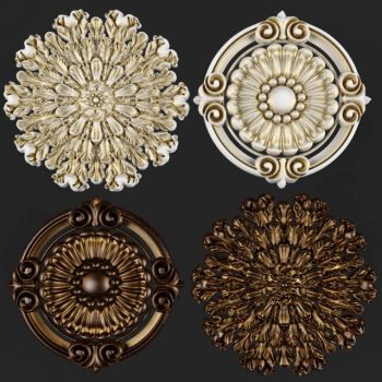 欧式金属金色雕花