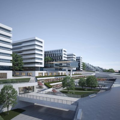 现代办公写字楼企业园区