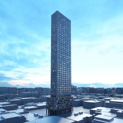 现代高层办公建筑