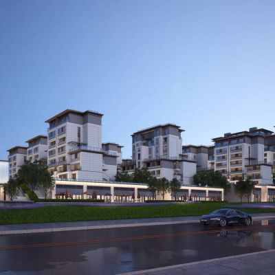 现代室外沿街商业