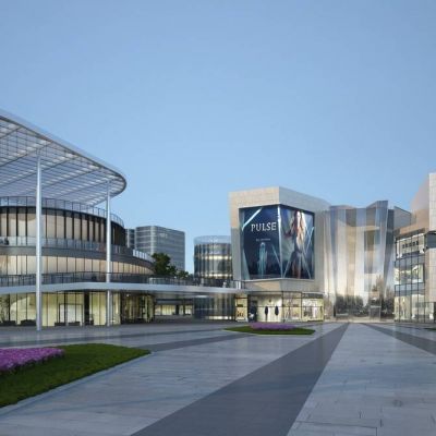 现代地产小区景观