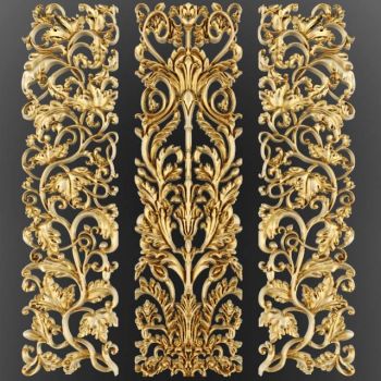 欧式金属金色雕花