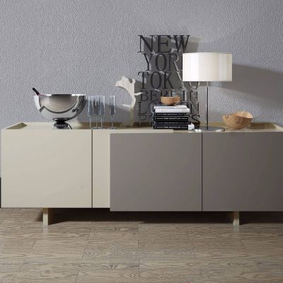 现代玄关柜台灯摆件组合