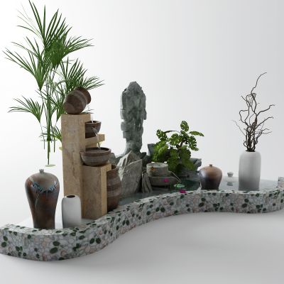 新中式景观小品