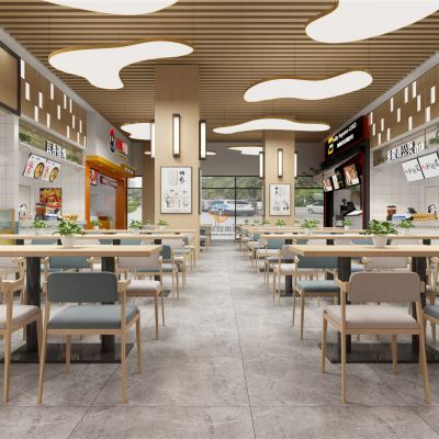 现代风格的餐厅