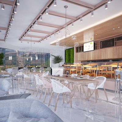 现代面包甜品店