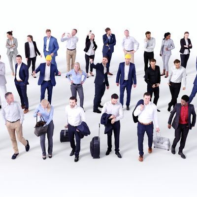 现代人物，欧美人物，多人，办公人物，商务人物，商业人物，乘客，行李箱