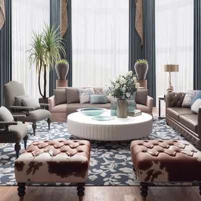 美式客厅 电视墙