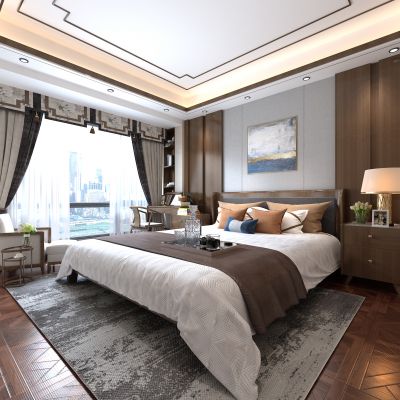 新中式卧室