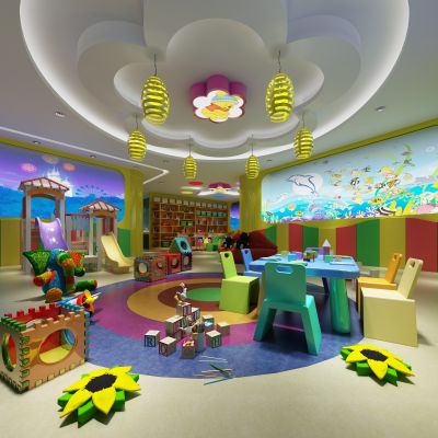 现代幼儿园活动区