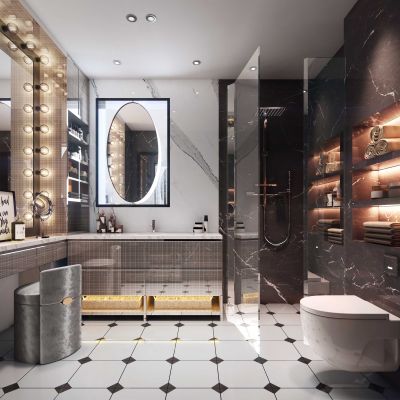 现代简约卫生间