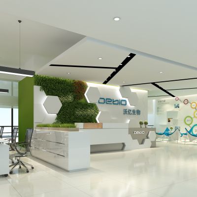 现代办公 大堂 前台