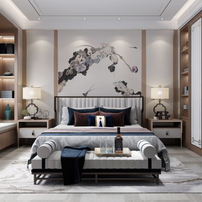 中式风格的卧室