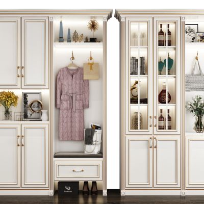 欧式美式鞋柜组合