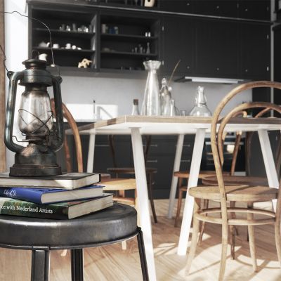 斯堪的纳维亚-北欧家具风格室内设计场景