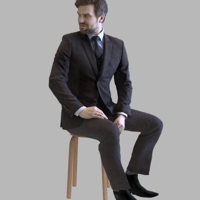 穿西装的国外男人男士