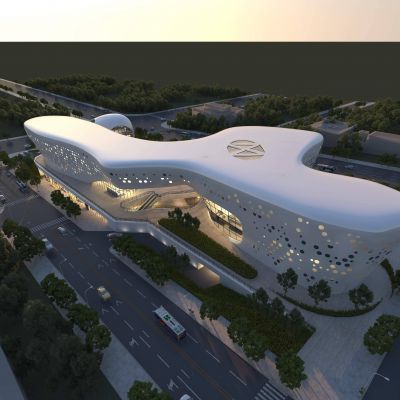现代艺术馆会展中心异形建筑