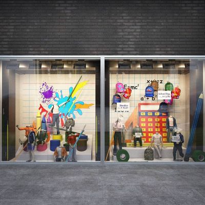 橱窗商店 童装店 服装店