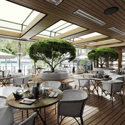 现代超写高档实餐饮店咖啡店