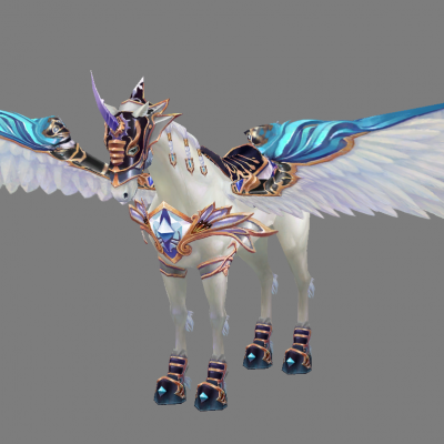 坐骑-空坐-天马独角兽黑