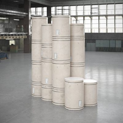白漆桶 混泥土桶