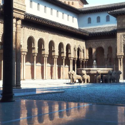 现代西班牙阿兰布拉宫内部高精度超写实